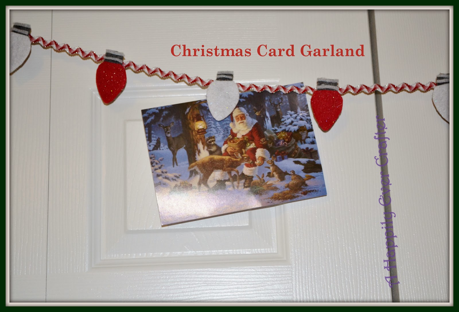 A Happily Ever Crafter: Christmas Card Garland