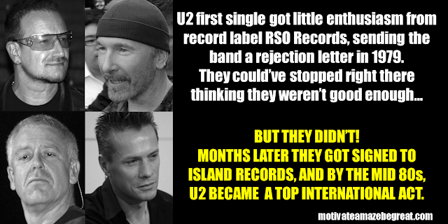 Success Stories From Famous People Who Failed Before Succeeding: U2