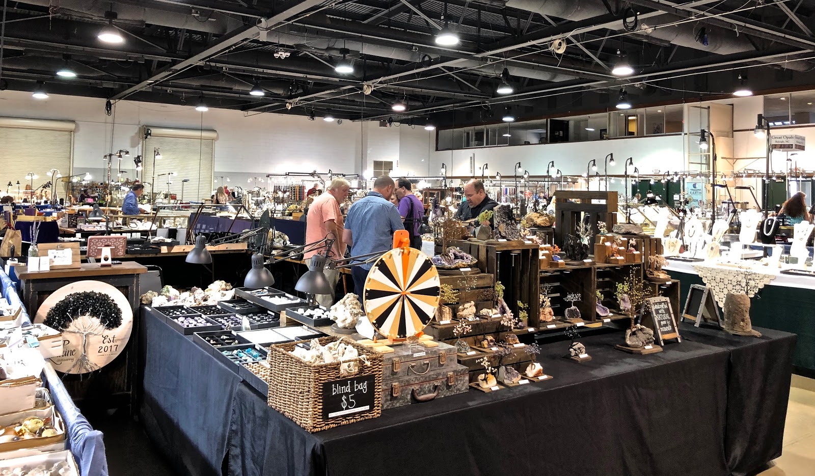 Treasures of the Earth Gem, Mineral & Jewelry Show Raleigh, NC Blue