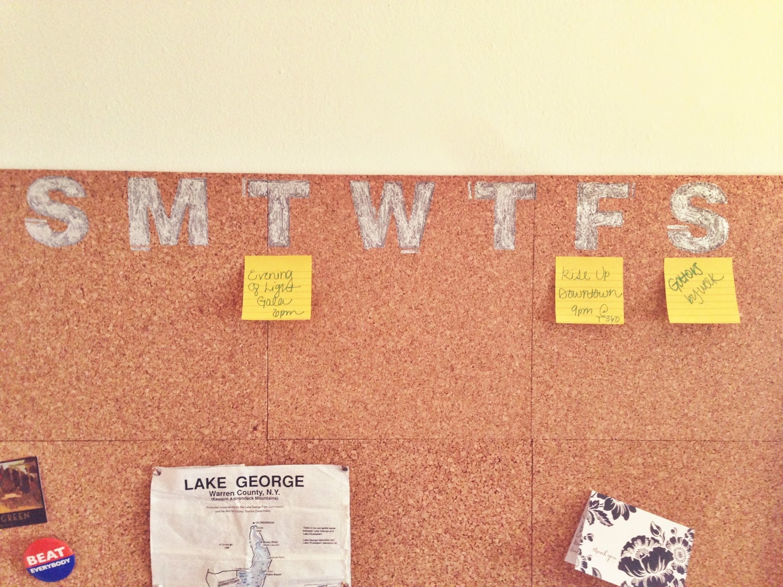 Two on Twelve DIY Cork Board Calendar