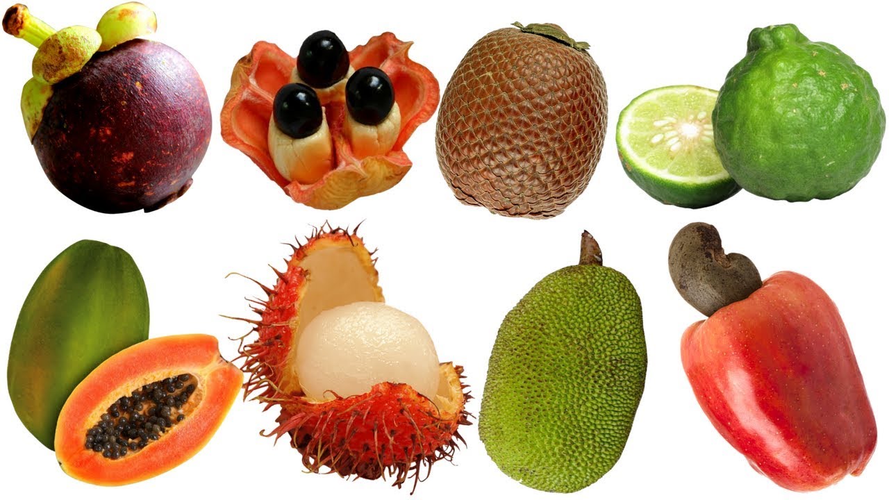 Есть фрукт на н. Экзотические фрукты. Экзотические фрукты на белом фоне. Экзотические фрукты для детей. Экзотические фрукты сверху.