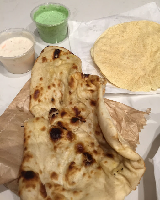 Saffron House, naan bread