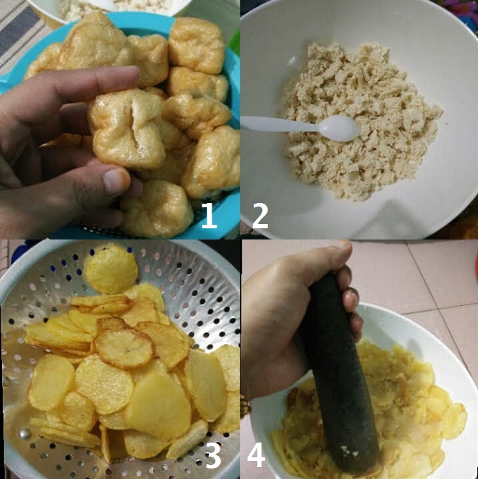 Cara buat tauhu begedil - full resepi step by step.
