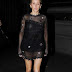 Singer Ellie Goulding Long Legs Stills In Black Dress