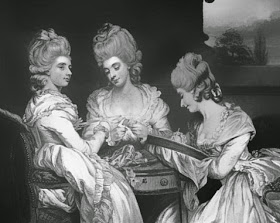Lady Maria Waldegrave, Laura Viscountess Chewton and Lady Horatia Waldegrave from The Letters of Horace Walpole ed P Cunningham Vol 5 (1859)