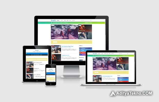 New Simplify 2 Responsive Blogger Template buatan IdnTheme New Simplify 2