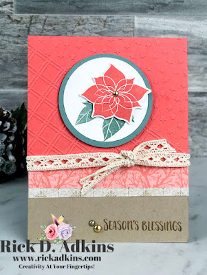 Check out all the projects in Round 4 of Coffee & a Card with Rick - Season's Blessings Card Class With the videos replay on my blog.
