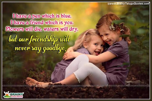 Inspirqational Good Friendship Quotations in English with cute children ...