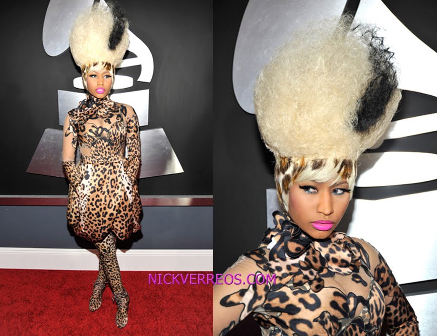 Nick Verreos: WHO WORE WHAT?.....53rd Annual Grammy Awards: Nicki Minaj in  Givenchy Couture