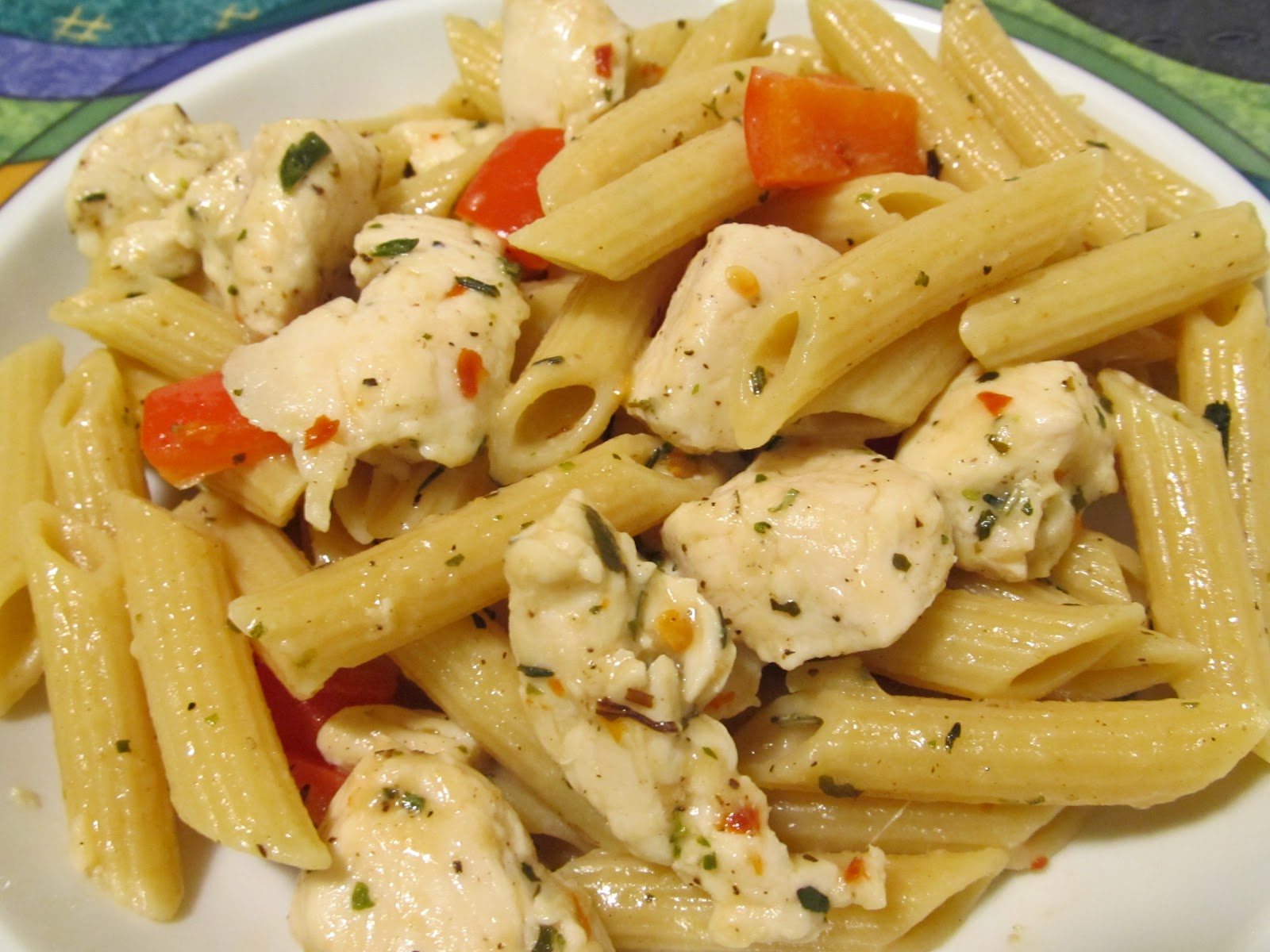 Jenn's Food Journey Chicken and Goat Cheese Pasta