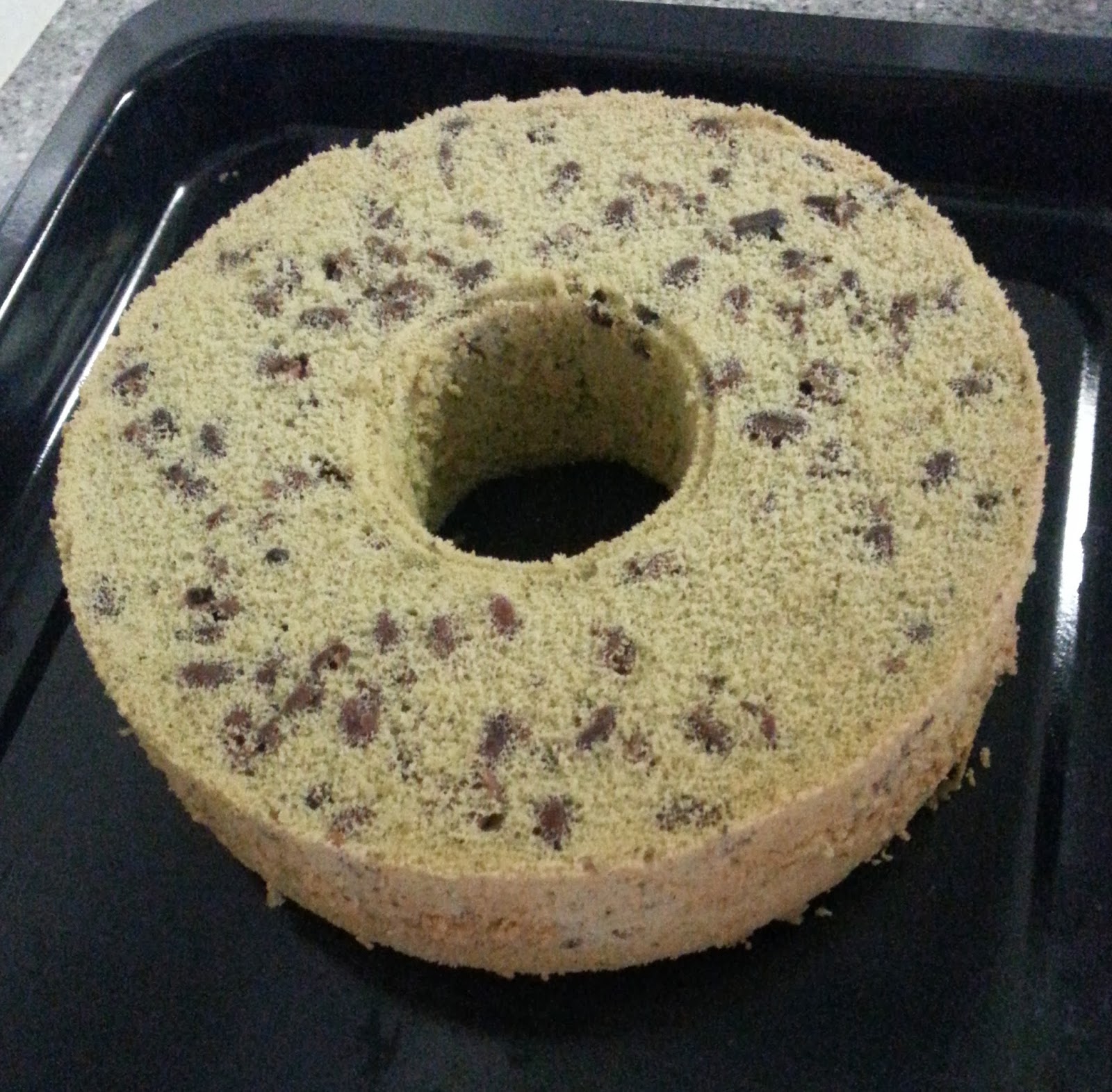 Matcha Azuki (Green Tea Red Bean) Chiffon Cake Recipe themoodkitchen