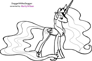 My Little Pony Princess Celestia Coloring Pages | Team colors