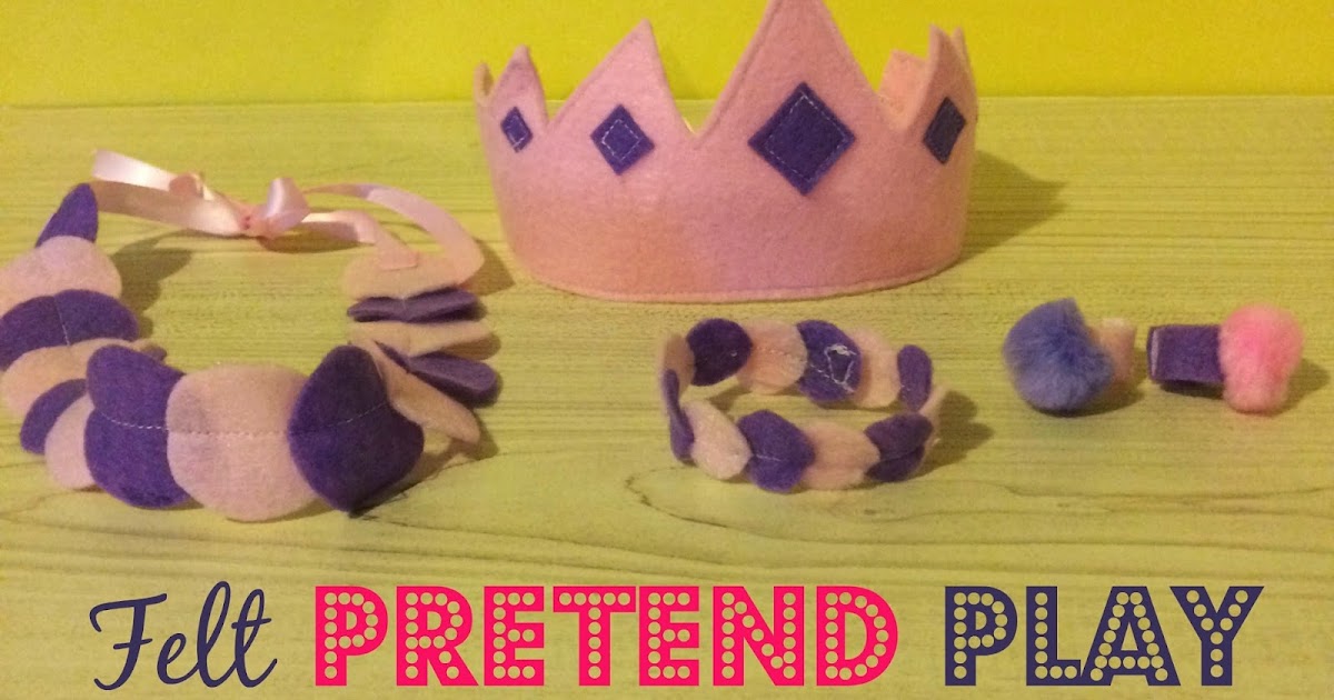 Felt Pretend Play Jewelry Tutorial First Time Mom and Losing It