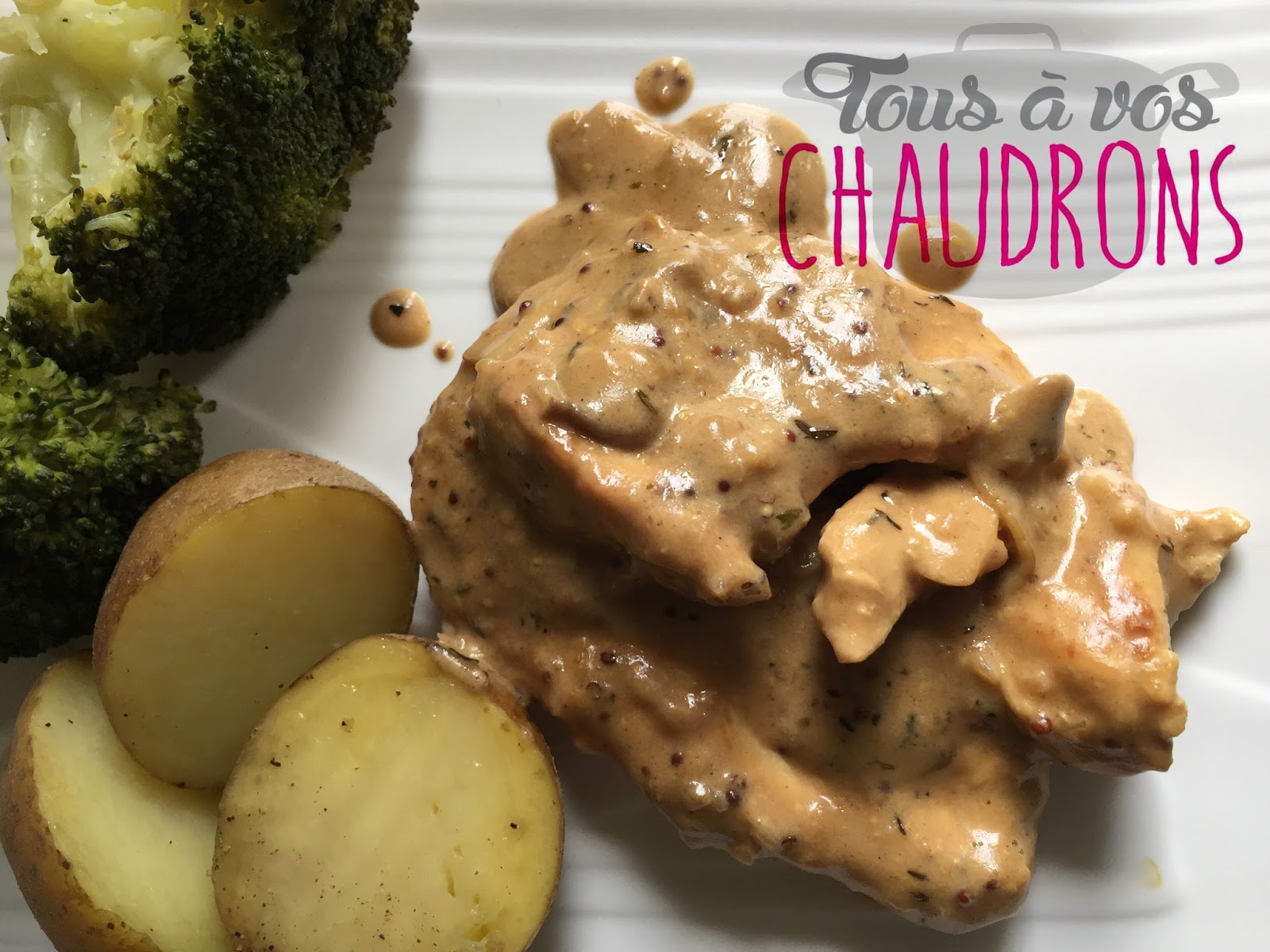 Poulet sauce dijonnaise aux champignons Tous à vos chaudrons