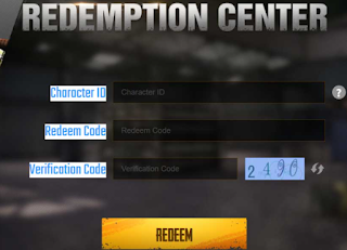 Pubg Redeem page