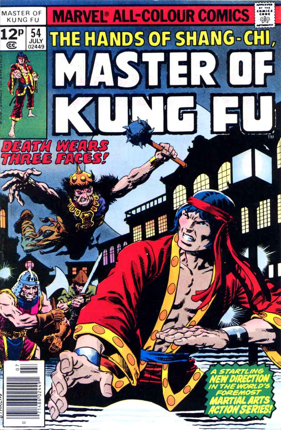 Master of Kung Fu v1 #54 marvel 1970s bronze age comic book cover art by Jim Starlin