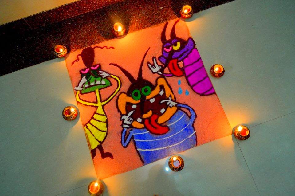 Simple and Easy Christmas Rangoli Designs