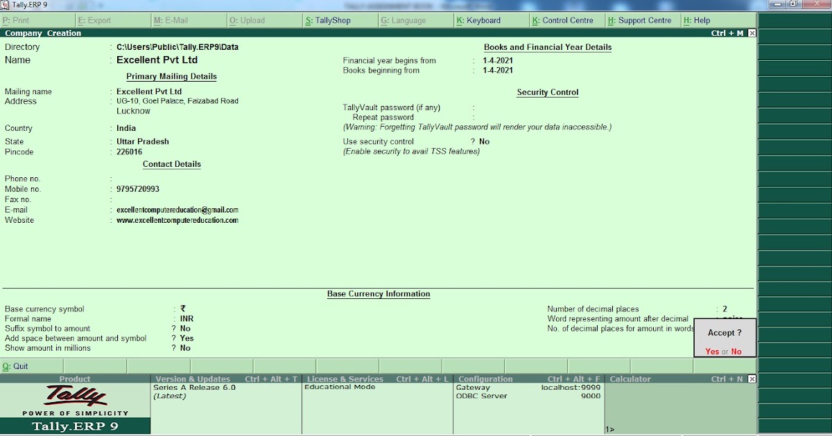 How to Create Payroll in Tally Erp 9 in Hindi (टैली में पेरोल कैसे बनाए)