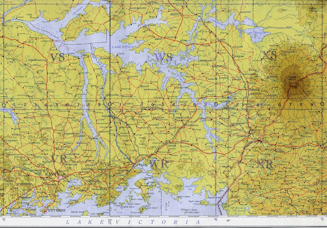 Mapa da regiçao de Kampala – Uganda