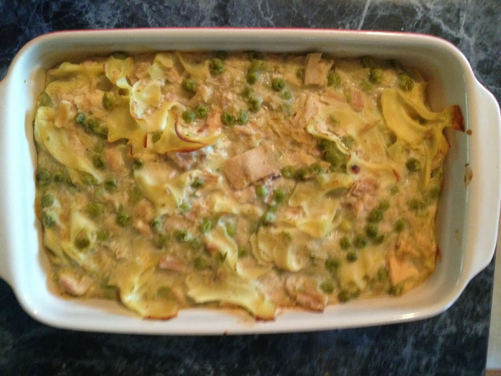 Stitches and Sarcasm Tuna Noodle Casserole 224 Calories Per Serving