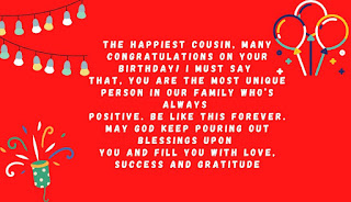 sweet birthday wishes for cousin