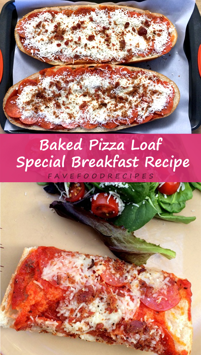 Baked Pizza Loaf Special Breakfast Recipe