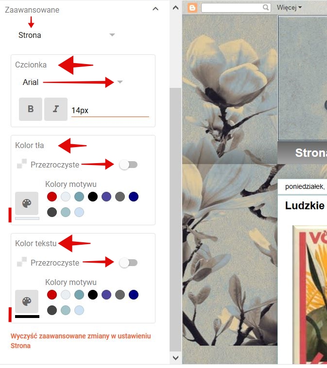 Blogger krok po kroku: Blogger - wybór ustawień dla wszystkich postów ...