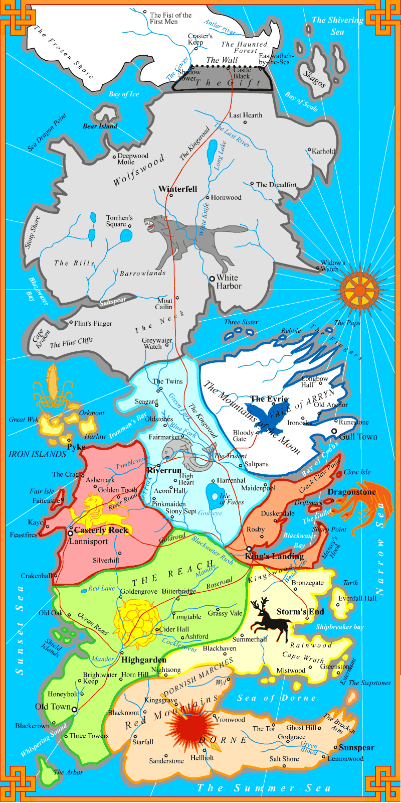 Karte Von Game Of Thrones Karte Von Game Of Thrones