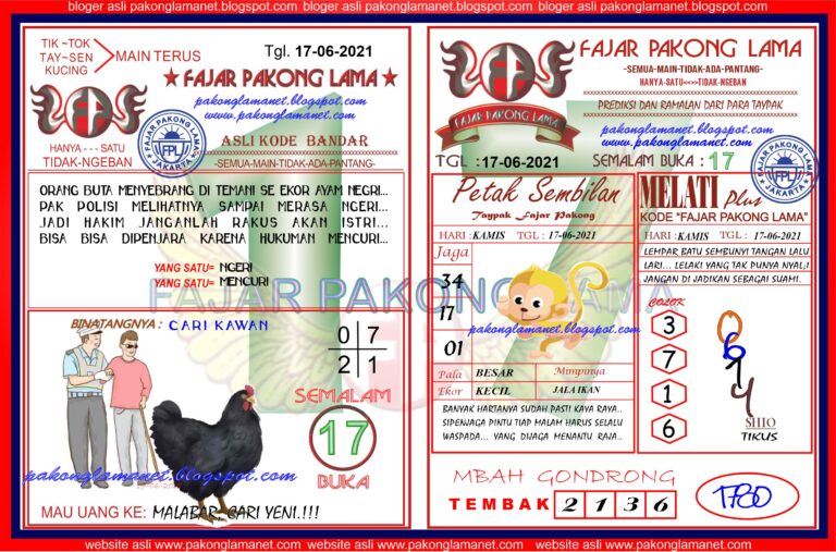 Kode syair togog hongkong kamis 17 juni 2021 KODE SYAIR