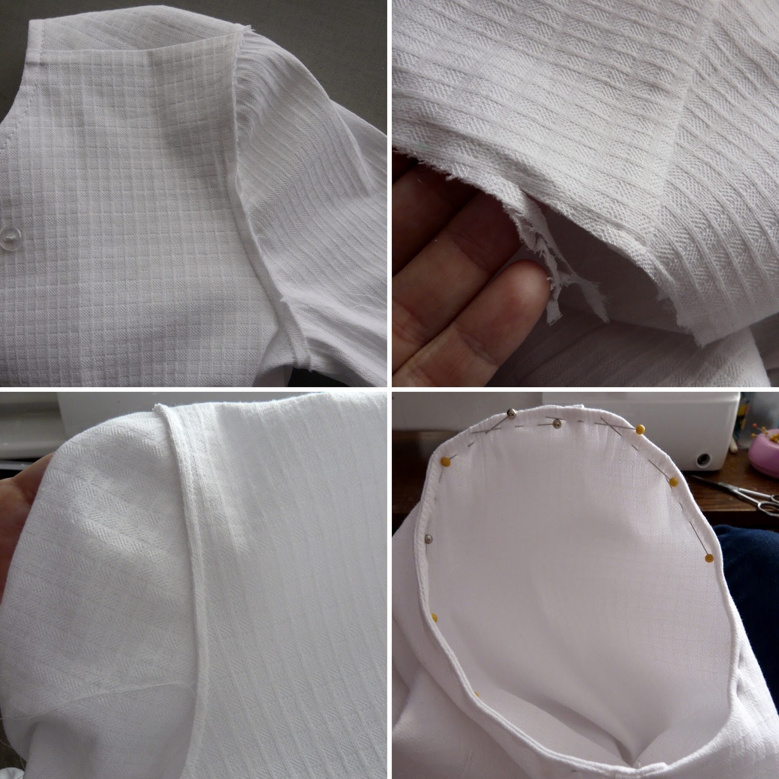 Amanda's Adventures in Sewing French Seams For the Armhole/Sleeve Junction