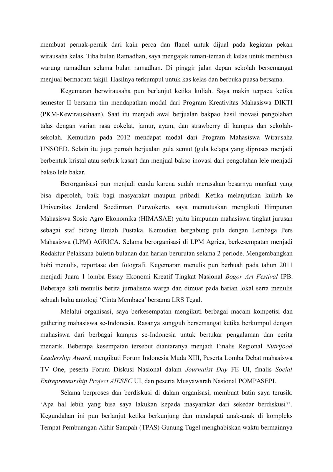 rewrite essay indonesia