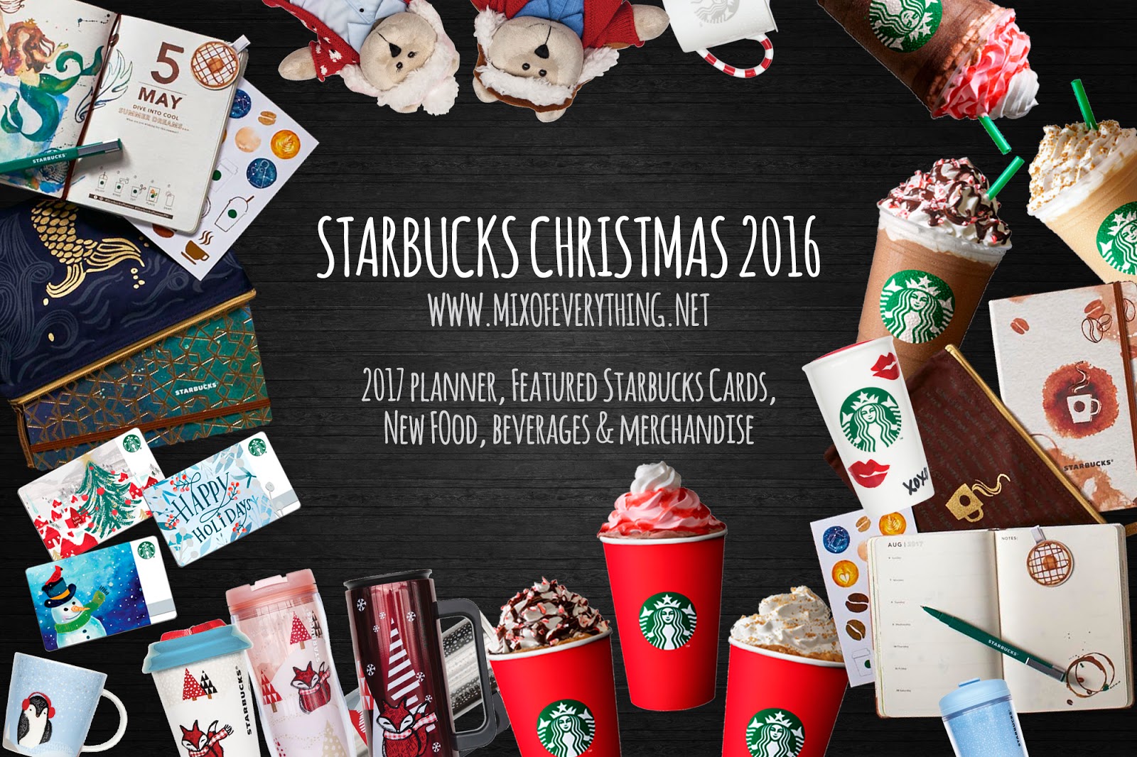 Starbucks Christmas 2017. Planners and everything! Blog for Tech