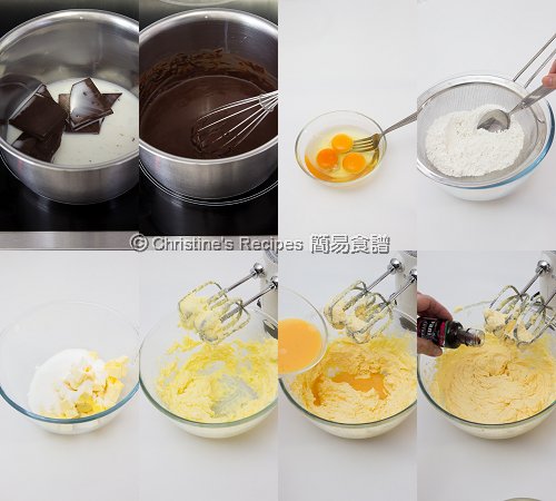 朱古力扭紋磅蛋糕製作圖 Chocolate Swirl Marble Pound Cake Procedures01