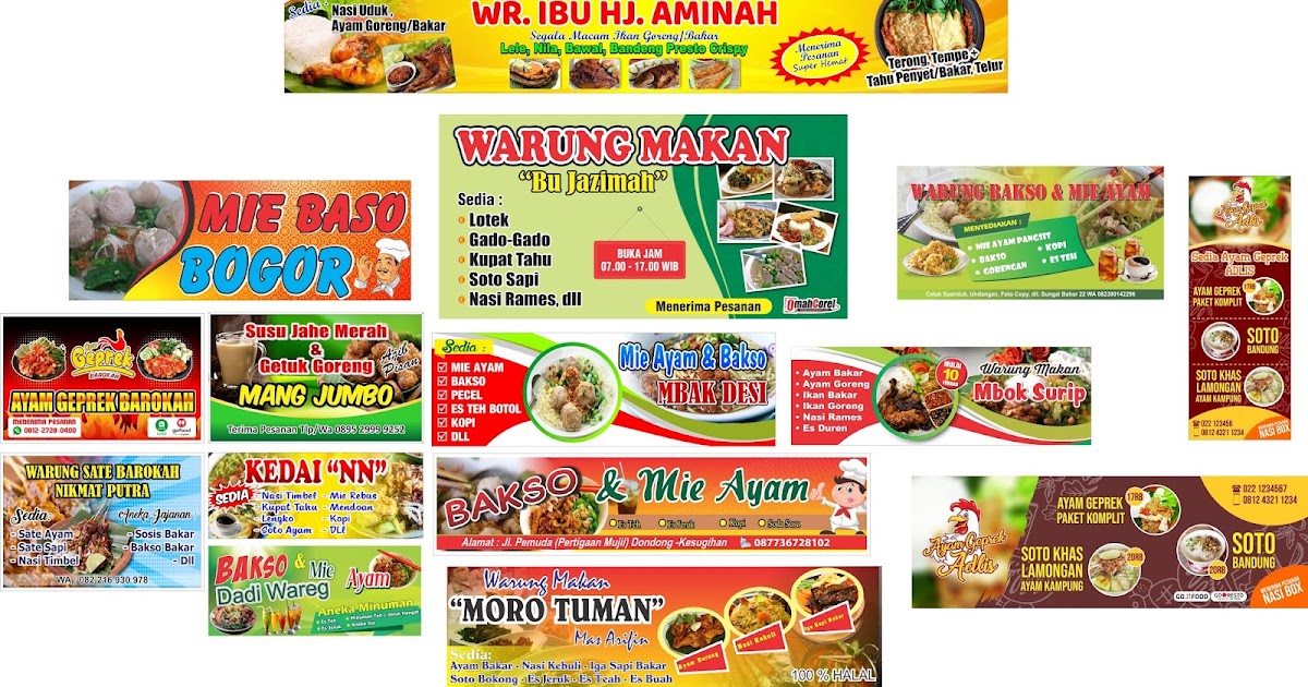Azka Digital Printing: Desain Banner Makanan