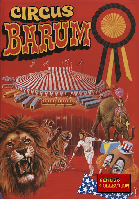 Programme papier de la saison 1991 du cirque Barum