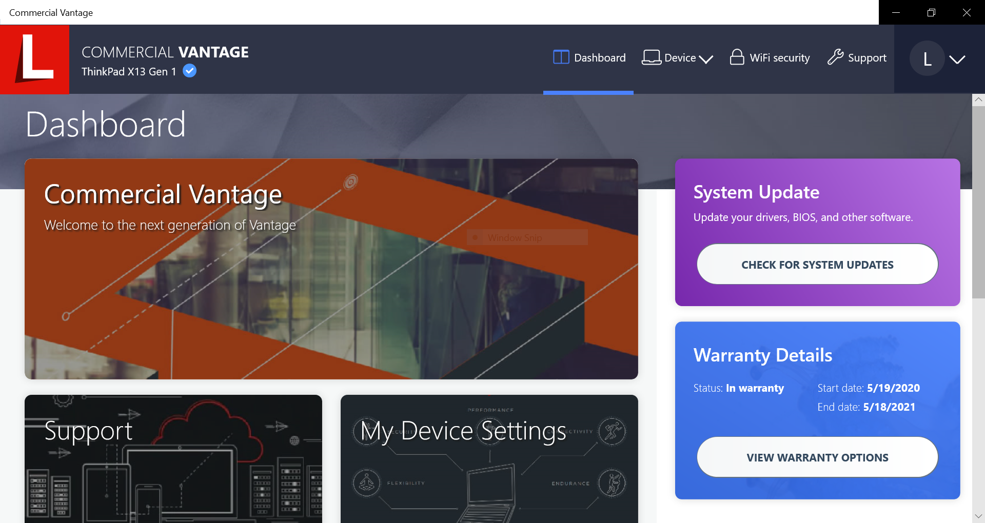 Manage Commercial Vantage with Intune