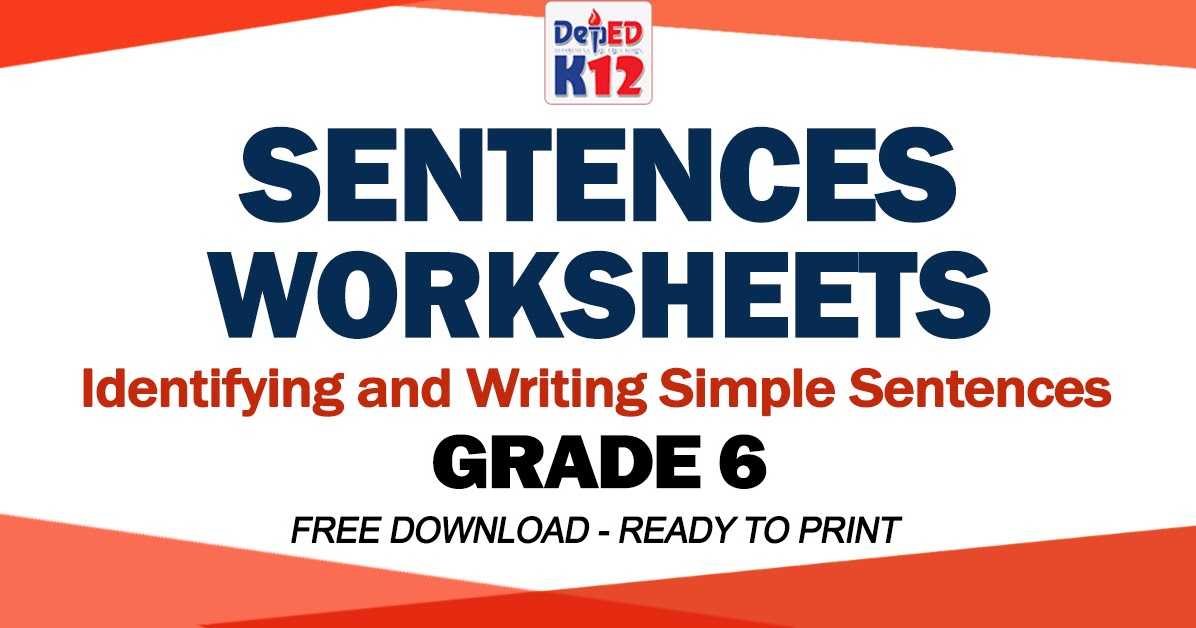 Worksheets On Sentences For Grade 2