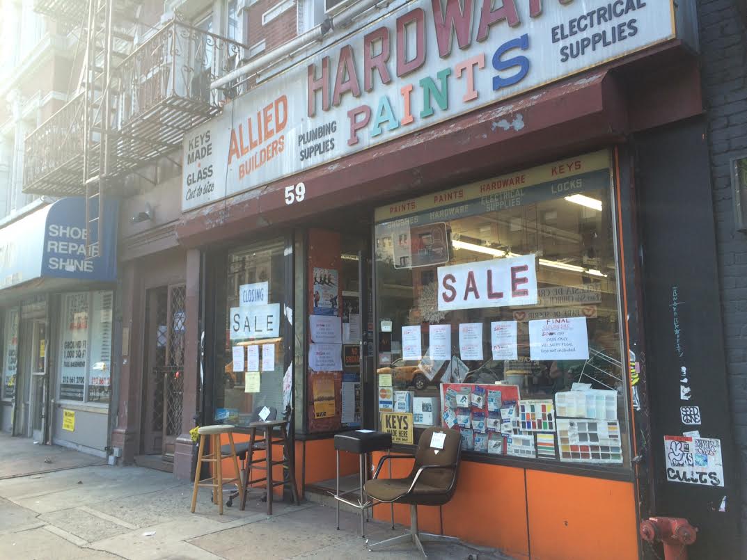 EV Grieve Last days for Allied Hardware on 2nd Avenue