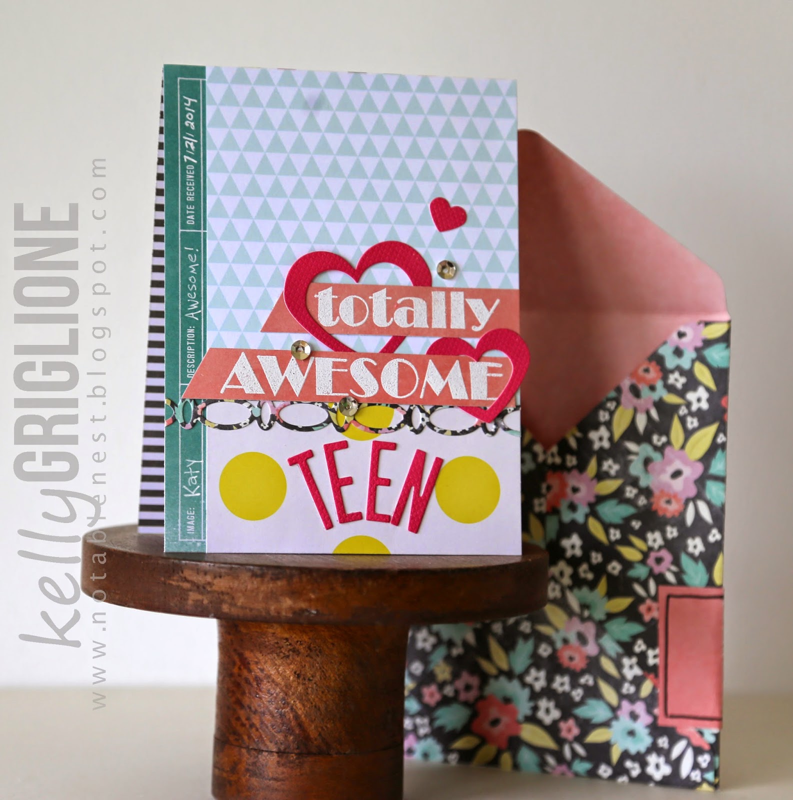 Notable Nest: CFS Feature - Totally Awesome Teen Birthday Card