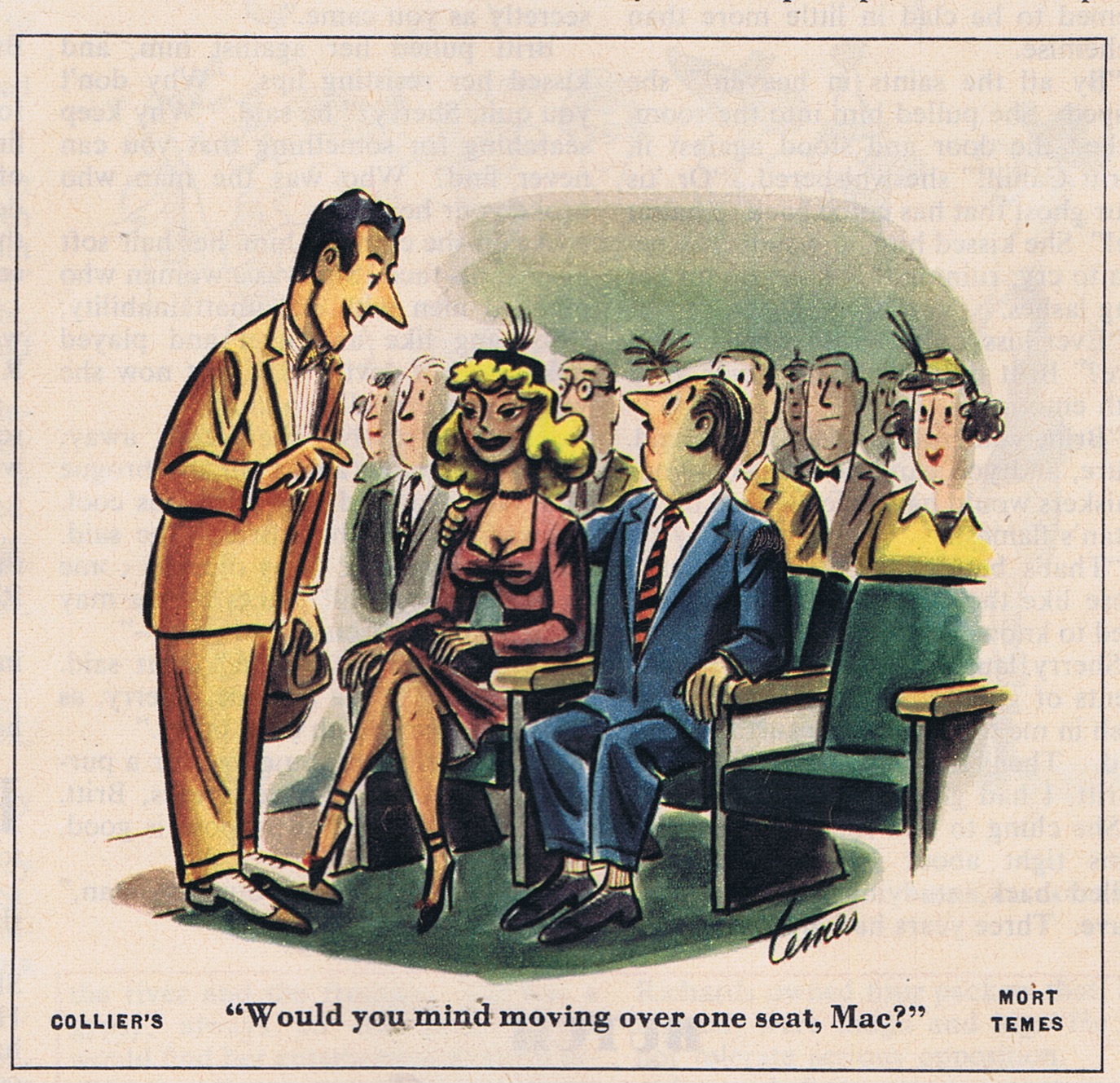 Mike Lynch Cartoons Dick Buchanan's Cartoon File 1950s Color Magazine