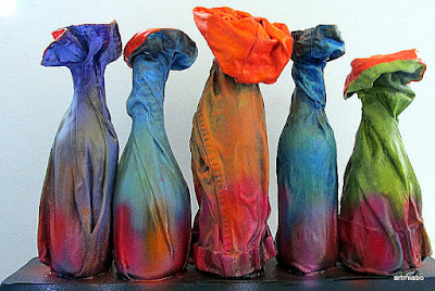 Unity in Diversity-  Textile Sculpture by Miabo Enyadike- Sold