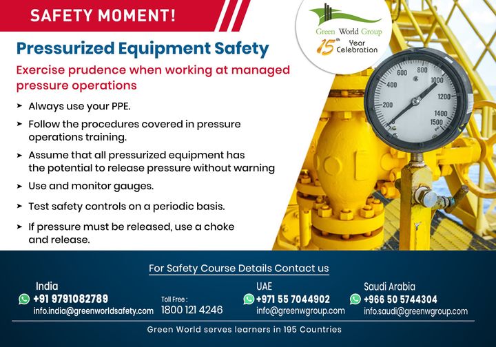 Pressurized Equipment Safety GWG