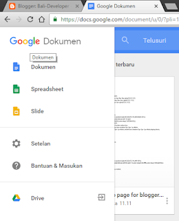 Fitur Google Document