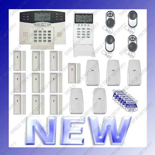 Shield Tech Security Wireless Home Security Alarm System (Auto-Dialer, Digital Back-Lit LCD ...