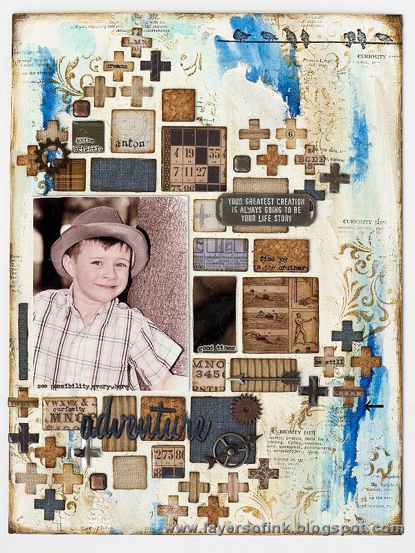 Layers of ink Mosaic Mixed Media Board Tutorial