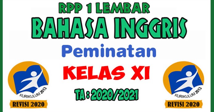 RPP 1 Lembar Bahasa Inggris Peminatan Kelas XI KD 3.10 dan