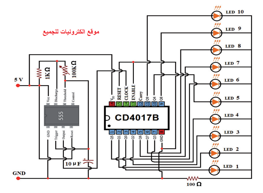 Микросхема cd4017 описание и схема включения