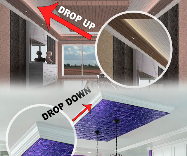 Drop Up Drop Down Jasa Pasang plafon Desain Drop Up dan Drop Down