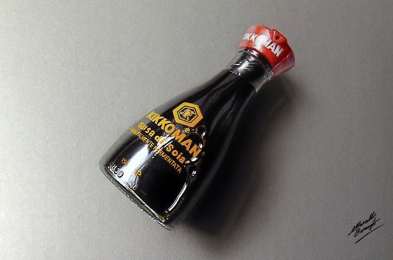 Soy Sauce Bottle Drawing Marcello Barenghi