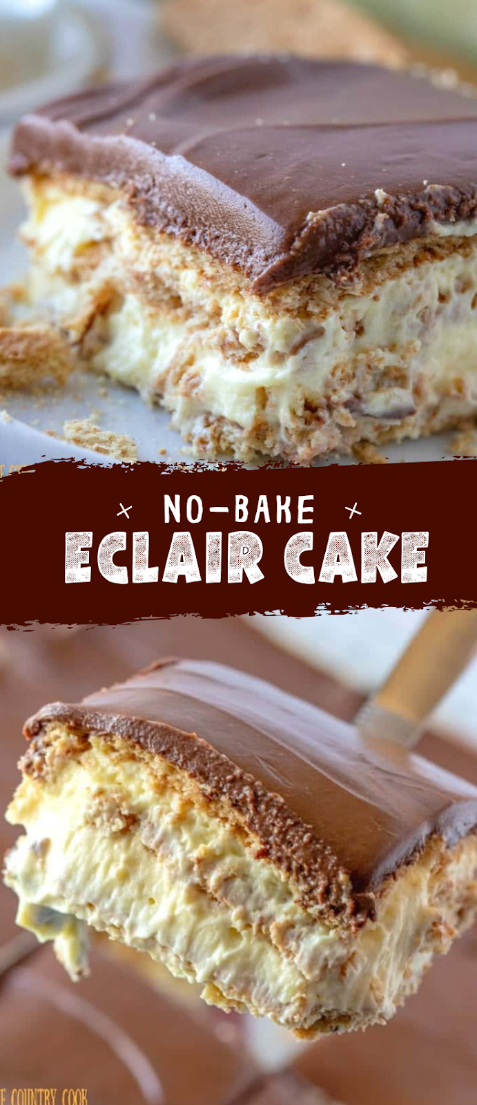 NoBake Eclair Cake